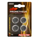 Батарейка литиевая Prometheus Energy CR2025 3 В 4 шт.