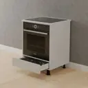 Шкаф для духовки Валенсия 60x85x60 см фасад белый ЛДСП каркас белый ЛДСП Dipriz