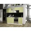 Кухонный гарнитур Эра Хозяюшка 210x207x60 см ЛДСП цвет фисташковый