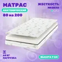 Матрас Капризун Джангл Симпл Алоэ Вера ППУ 80x200 см беспружинный, односпальный