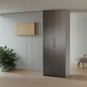 Шкаф распашной Шарм-Дизайн Мелодия МК-22 110x220x45 см ЛДСП цвет венге
