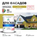 Краска фасадная Malare Professional для дерева камня и кирпича УФ-стойкая быстросохнущая матовая цвет васаби 2.7 л