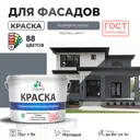 Краска фасадная Malare Professional для дерева камня и кирпича УФ-стойкая быстросохнущая матовая цвет мокрый асфальт 9 л