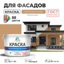 Краска фасадная Malare Professional для дерева камня и кирпича УФ-стойкая быстросохнущая матовая цвет молочный шоколад 9 л