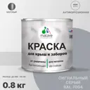 Эмаль по ржавчине Malare FastCorr для крыш заборов быстросохнущая износостойкая матовый сигнальный серый 0.8 кг