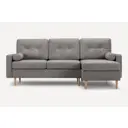 Раскладной диван Divan.ru Динс угловой 142x90x60 см велюр цвет коричневый