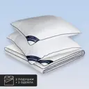 Набор 2 одеяла + 2 подушки Nubi лебяжий пух в микрофибре 200x210 2 шт 50x70 2 шт