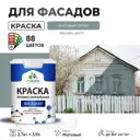 Краска фасадная Malare Professional для дерева бетона штукатурки быстросохнущая матовая цвет агатовый серый 2.7 л