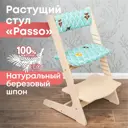 Растущий стул Goodex Passo с подушкой Лесные звери 44.50x78.80x47.70 см ножки фанера сиденье фанера цвет дерево/разноцветный