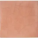 Плитка тротуарная Тучка 300x300x30 мм цвет красный