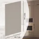 Фасад для кухонного шкафа Ньюпорт 59.7x102.1 см Delinia ID МДФ цвет топо