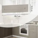 Фасад для кухонного ящика Ньюпорт 39.7x12.5 см Delinia ID МДФ цвет топо
