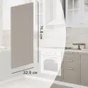 Фасад для кухонного шкафа Ньюпорт 32.9x76.5 см Delinia ID МДФ цвет топо