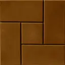 Плитка тротуарная Калифорния 300x300x25 мм цвет коричневый