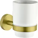 Стакан для зубных щеток ALLEN BRAU 00330544 керамика цвет жёлтый/золотой