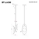 Люстра подвесная светодиодная St luce Pearl Sl6229.203.02 5 м² теплый белый (желтый) свет цвет золотистый