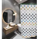 Шторка для ванной комнаты SANTREK HOME 282950 180x180см цвет разноцветный