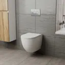 Унитаз подвесной Bauedge BL0001-HQ5-IN безободковый с сиденьем микролифт