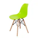 Комплект кухонных стульев 4 шт Derstuhl Wood 45x82x45 см полипропилен цвет салатовый