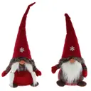 Фигура декоративная Гном 755073 Jiangsu holly everlasting inc., remeco collection 24.5 см растягивающаяся цвет красный