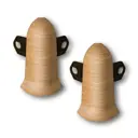 Угол наружный (внешний) с крепежом для плинтуса Идеал Классик 212 Дуб светлый_IRC 55 мм (упаковка 20 шт)