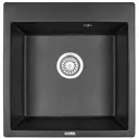 Врезная мойка Krona КА-00006884 51x52x20 см кварц цвет черный