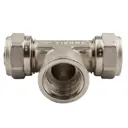 Тройник комбинированный Tiemme 16x1/2"x16 мм ВР латунь 1600018