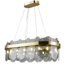 Люстра потолочная Natali Kovaltseva VALENCIA 91000/15C GOLD SATIN 16 ламп 49 м² цвет золотой