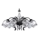 Люстра потолочная ARTE PERFETTO LUCE A53103 7 ламп 18 м² цвет черный