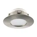 Светильник точечный светодиодный встраиваемый EGLO 95813 Pineda Nickel 0.40 м² теплый белый свет цвет никель