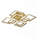 Светильник настенно-потолочный светодиодный EVOLUCE SLE900122-08 Serenity 28 м² теплый белый свет цвет золото