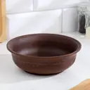 Блюдо сервировочное Simaland Колос 18x18 см глина цвет коричневый