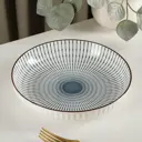 Блюдо сервировочное Доляна Иллюзия 19x3.50x18.50 см керамика цвет белый