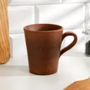 Блюдо сервировочное Доляна Гладь 9x11x13 см глина цвет коричневый