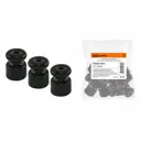 Изолятор для ретро провода Tdm electric керамика цвет черный 10 шт.