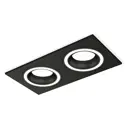 Комплект точечных светильников встраиваемых светодиодных Ambrella light Xc7636040 2 м² цвет черный
