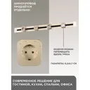 Трековая розетка Arte Perfetto Luce 16A 250 В 3338.TS3311.ES.Gold