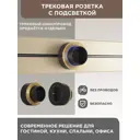 Трековая розетка Arte Perfetto Luce 16A 250 В 3339.TS2597.ES.Gold