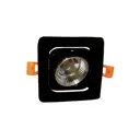 Светильник точечный светодиодный встраиваемый LUMINA DECO LDC 8064-7W BK Fostis нейтральный белый свет цвет черный