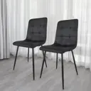 Стул Weimei Best h 91x53x42 см велюр цвет черный
