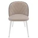 Стул Milavio Венский AMO-2/MR-31Б 46x78x55 см велюр цвет бежевый/белый