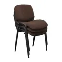 Комплект стульев 3 шт Nowy styl 47x82x60 см ткань цвет коричневый