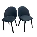 Комплект стульев 2 шт Solarius TesBlack-2 50x82x45 см велюр цвет черный
