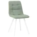 Кухонный стул Dobrin Alex Square LML 45x45x54 см ткань цвет зеленый ножки белые