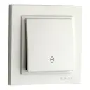 Выключатель проходной встраиваемый Mono electric Despina 102-252525-109 1 клавиша цвет белый