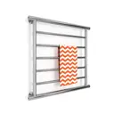 Полотенцесушитель водяной лестница Zigzag U 70x60 см 1" нержавеющая сталь цвет серебро