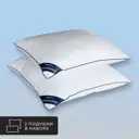 Комплект из 2 подушек Medsleep Nubi 50x70 см, полиэфирное волокно, лебяжий пух