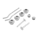 Набор для подключения радиатора Zein engr 1"x1/2" с двумя кронштейнами