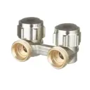 Узел нижнего подключения угловой Oventrop 1015814 3/4"x3/4" евроконус латунь