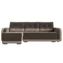 Диван Лига Диванов Марсель 109987L 234x89x148 см велюр цвет коричневый